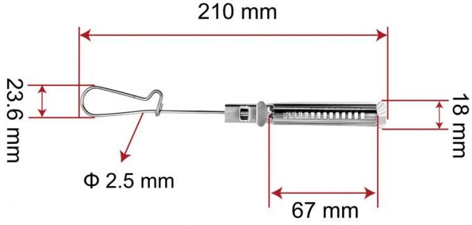 ZCSSC-03 FTTH aço inoxidável fixação de cabo de queda plano 0