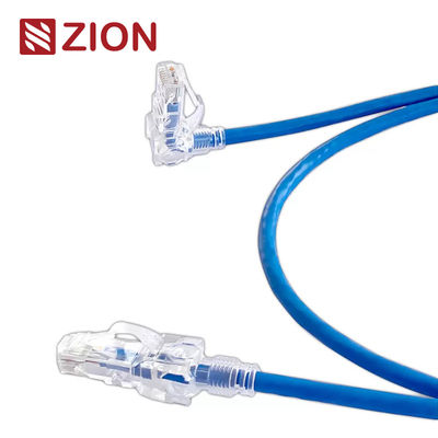 CAT6 Patch Cable with 360 Degree Stereo Rotation Stranded Bare Copper Conductor and Gold-Plated Contacts