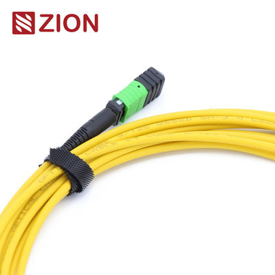 12 Fibers MTP Female To MTP Female Patch Cord Singlemode 3.0mm LSZH for High-Density Data Centers