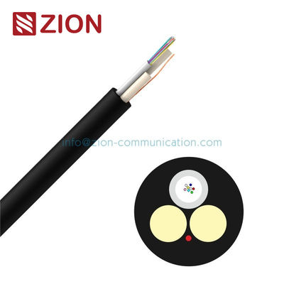 Non Metallic 80M 1 - 12 Core Single Mode Fiber Optic Cable With Frp Strength Member