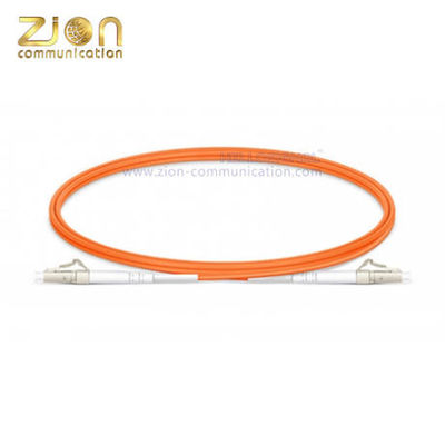 LC UPC to LC UPC Simplex OM1 Multimode PVC Jacket 6ft Fiber Optic Patch Cord FOPC