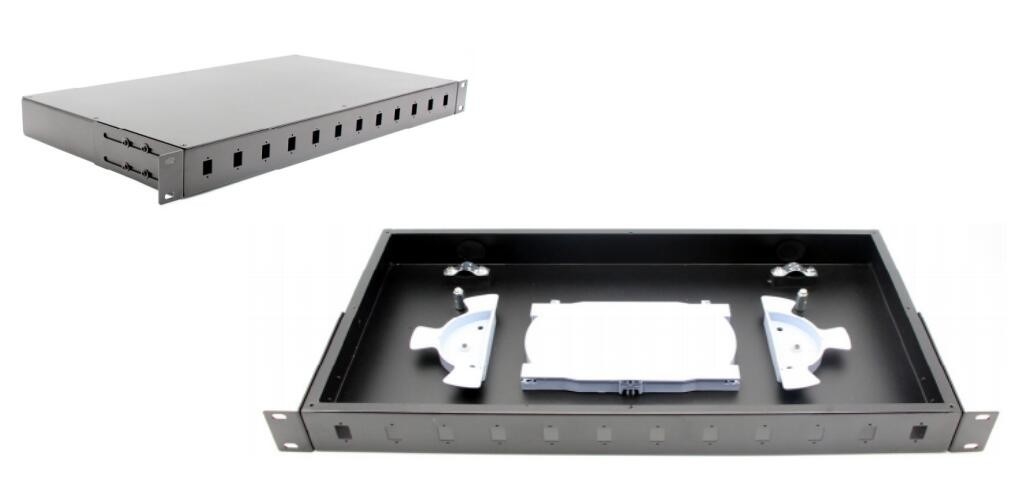 1U 19inch Empty Fixed Rack mount Fiber patch panel