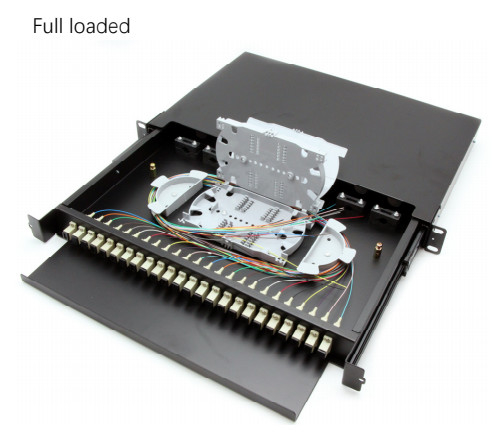 1U 19inch Full Loaded Slide Rail Rack mount patch panel