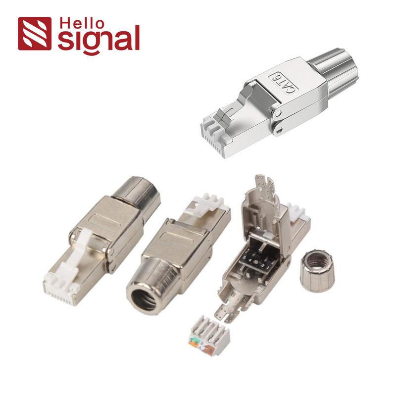 RJ45 FTP CAT6 Toolless Plug CAT6 RJ45 Shielded Plug ZC-G40S-4-C6