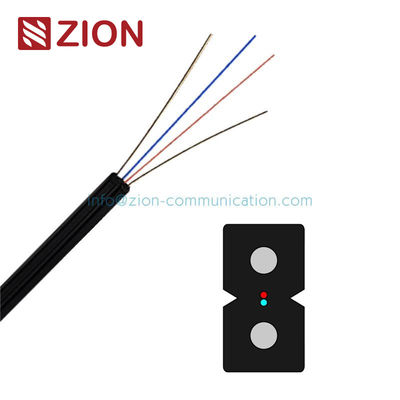 1 cabo pendente ótico do núcleo G657A Gjxh Gjxfh Ftth do núcleo 2 com revestimento de Lszh